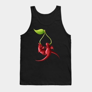 Kawaii Cherry Dragons - Without Background Tank Top